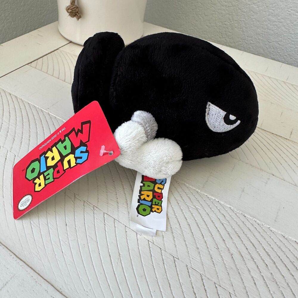 Super Mario‎ World Kart Bullet Bill Plush Figure 6" Toy Nintendo 2020 With Tag